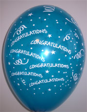 Balloons Congratulations Ass Colours 12"