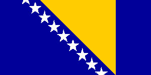 Bosnia & Herzegovina Flag 5ft x 3ft  With Eyelets For Hanging