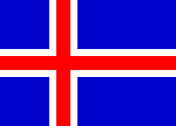 Iceland Flag 5ft x 3ft With Eyelets For Hanging