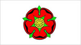 Lancashire Flag 5ft x 3ft With Eyelets For Hanging