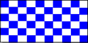 Check Blue And White Flag 5ft x 3ft With Eyelets For Hanging