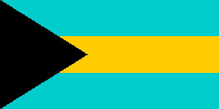 Bahamian Flag 5ft x 3ft  With Eyelets For Hanging