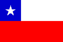 Chile Flag 5ft x 3ft With Eyelets For Hanging