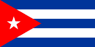 Cuban Flag 5ft x 3ft With Eyelets For Hanging