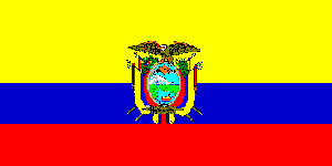 Ecuador  Flag 5ft x 3ft  With Eyelets For Hanging