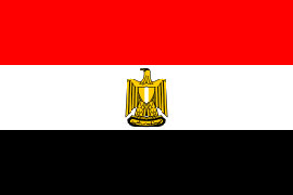 Egyptian Flag 5ft x 3ft  With Eyelets For Hanging