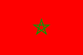 Morocco Flag 5ft x 3ft  With Eyelets For Hanging