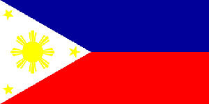 Phillippines Flag 5ft x 3ft With Eyelets For Hanging