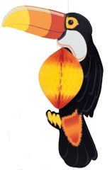 Decoration Toucan Honeycomb Hanging Decoration  