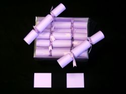 Wedding Crackers In Lilac With Lilac Ribbon Attached (pack of 10)