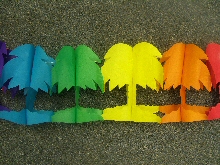 Hawaiian Decoration 'Palm Tree' Assorted Colour Garland (1)