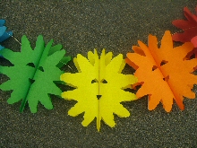 Decoration 'Happy Sun' Assorted Colour Garland  (1) 
