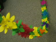 Decoration 'Flower' Assorted Colour Garland  (1)