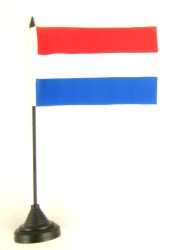Holland Table Flag with Stick and Base