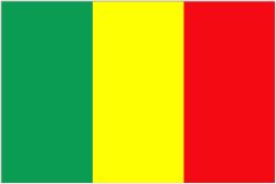 Mali Flag 5ft x 3ft  With Eyelets For Hanging