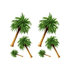 Palm Tree Props (6 In A Pack)