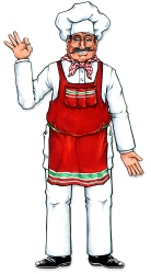 Jointed Chef Delightful Cutout 