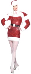 Costume Miss Sequin Santa Bargain (Qty per unit: 1)