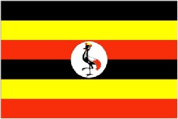 Uganda/Ugandan Flag 5ft x 3ft (100% Polyester)Eyelets For Hanging