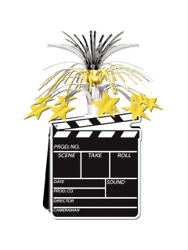 Movie Set Clapperboard Centrepiece (Quantity 1)