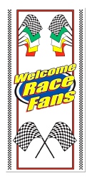 Welcome Race Fans Door Cover   
