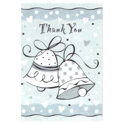 Wedding Bells Party Thank You Notes.