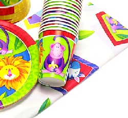 Jungle Party Plastic Tablecover  