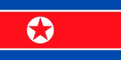 North Korea Flag 5ft x 3ft  With Eyelets For Hanging