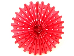 Decoration Big Sun Red Honeycomb Hanging Fan