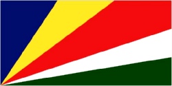Seychelles Flag 5ft x 3ft With Eyelets For Hanging