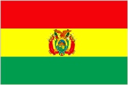 Bolivian Flag 5ft x 3ft  With Eyelets For Hanging