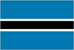 Botswana Flag 5ft x 3ft With Eyelets For Hanging