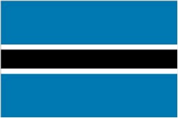 Botswana Flag 5ft x 3ft With Eyelets For Hanging