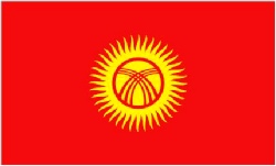Kyrgyzstan Flag 5ft x 3ft With Eyelets For Hanging