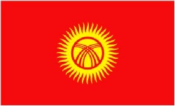 Kyrgyzstan Flag 5ft x 3ft With Eyelets For Hanging