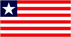 Liberia Flag 5ft x 3ft  With Eyelets For Hanging
