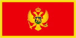 Montenegro 2006 on Flag 5ft x 3ft  With Eyelets for hanging