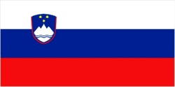 Slovenia/Slovenian Flag 5ft x 3ft (100% Polyester) With Eyelets 