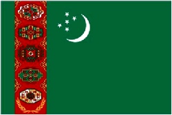 Turkmenistan Flag 5ft x 3ft