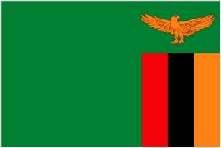 Zambia Flag 5ft x 3ft With Eyelets 