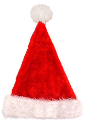 Deluxe Santa Hat with Fur Trim