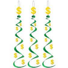 Dollar Sign Whirl Decoration