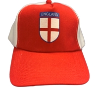 England Baseball Cap - Red Front Panel 