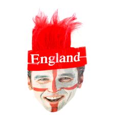 England St George Headband with Attached Hair