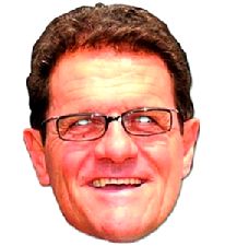 Fabio Capello Face Mask.