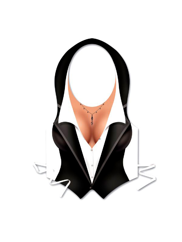 Plastic Female Tux Vest