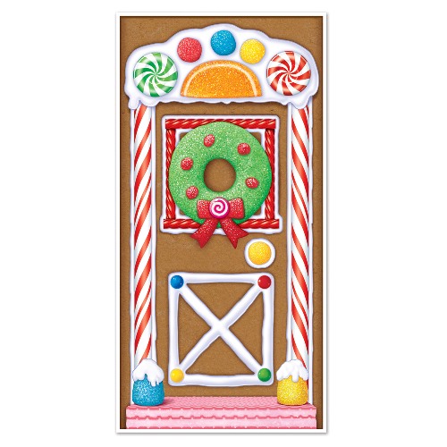 Gingerbread House Door Cover