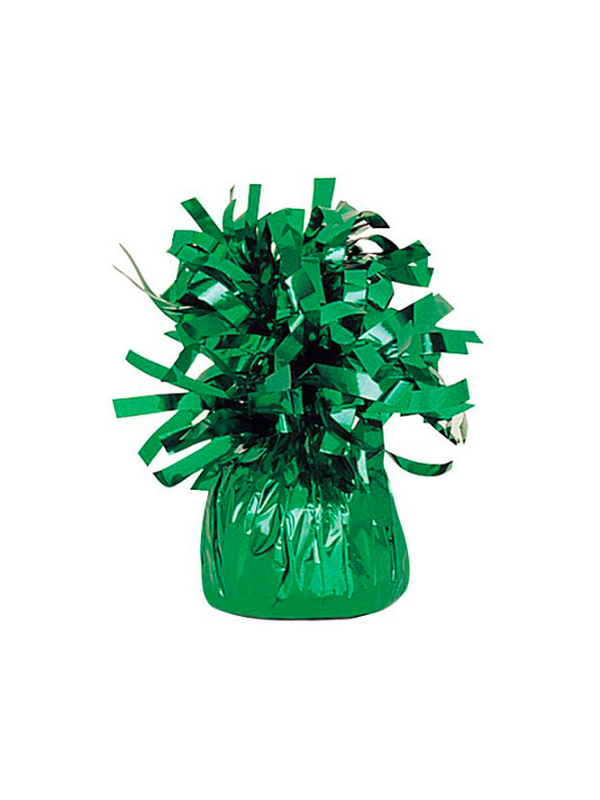 Balloon Weight Foil Wrapped Green