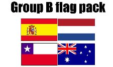 GROUP B Football World Cup 2014 Flag Pack (5ft x 3ft)
