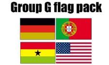 GROUP G Football World Cup 2014 Flag Pack (5ft x 3ft)